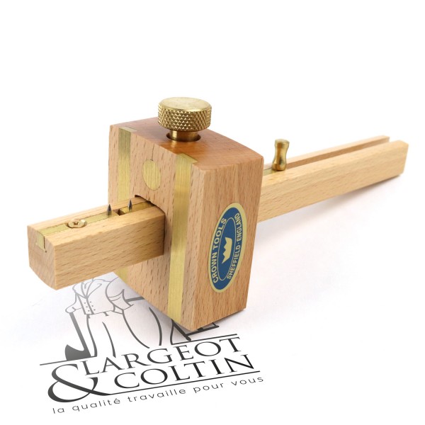 Trusquin personnalisé en bois de hêtre et laiton - Crown Hand Tools